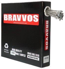 Трос для переключателя нерж. BRAVVOS 2050х1,1мм 100 шт.