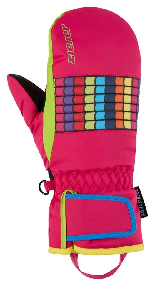 Ziener рукавиці лижні Lamilo Jr pop pink 3 (3)