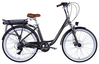 Велосипед с электроприводом 26" AL Dorozhnik eRUBY DD FR рама-17" 36B 13А*ч 500Вт мокрый асфальт 2026