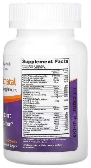 Milkies Nursing Postnatal Breastfeeding Multivitamin - 60 caps