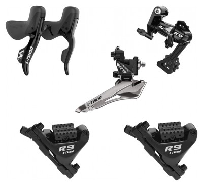 Набір трансмісії 2*11 L-twoo R9 дуал правий. та лев, перемикання. зад і перед L-TWOO ST-R6010 з гідравлічними гальмами