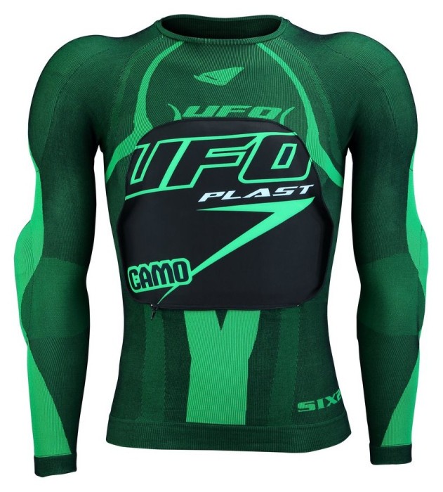 Куртка спортивная спортивная UFO CAMO UNDERSHIRT WITH PROTECTIONS XXL Green/black (PE02376)