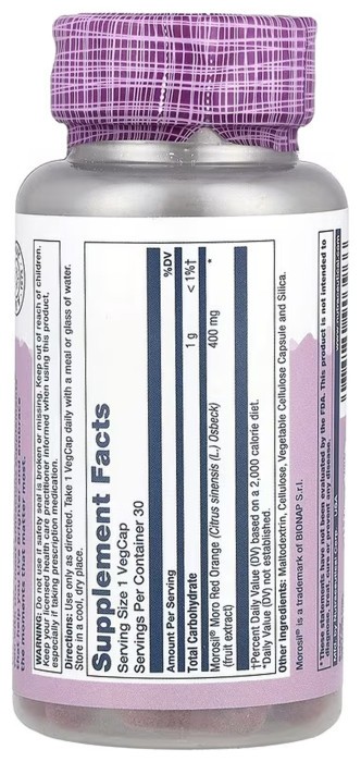 Moro Red Orange 400 mg - 30 vcaps