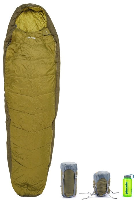 Спальный мешок Pinguin Tramp (11/7°C), 185 см - Left Zip, Khaki (PNG 237146) 2020