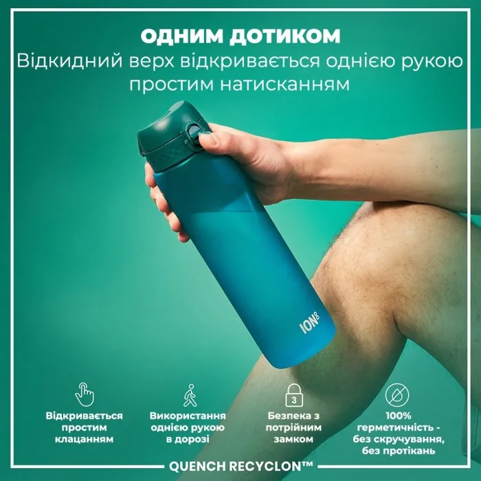 Картофель для воды ION8 1000 мл. (ЭКО бутылка) BPA Free, Aqua