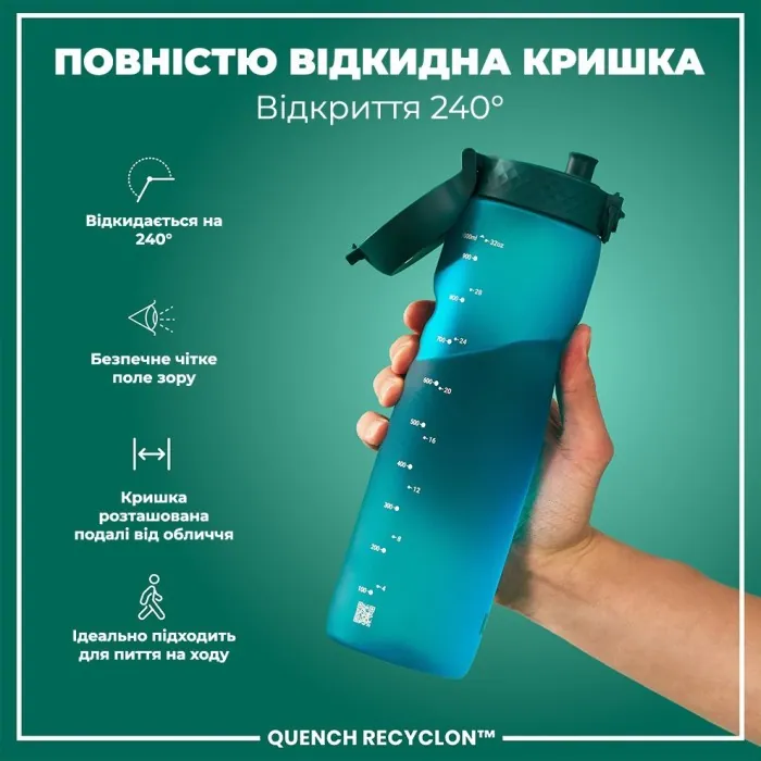 Картофель для воды ION8 1000 мл. (ЭКО бутылка) BPA Free, Aqua