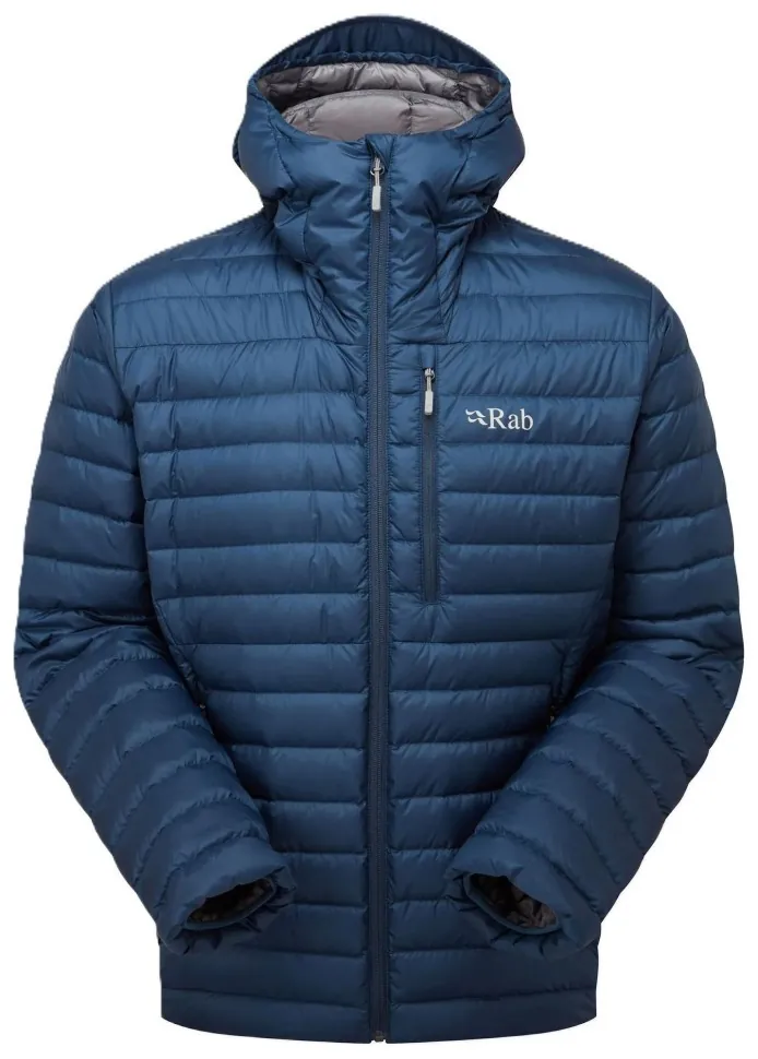 Чоловічий легкий пуховик Rab Microlight Alpine Jacket, Tempest Blue (L)
