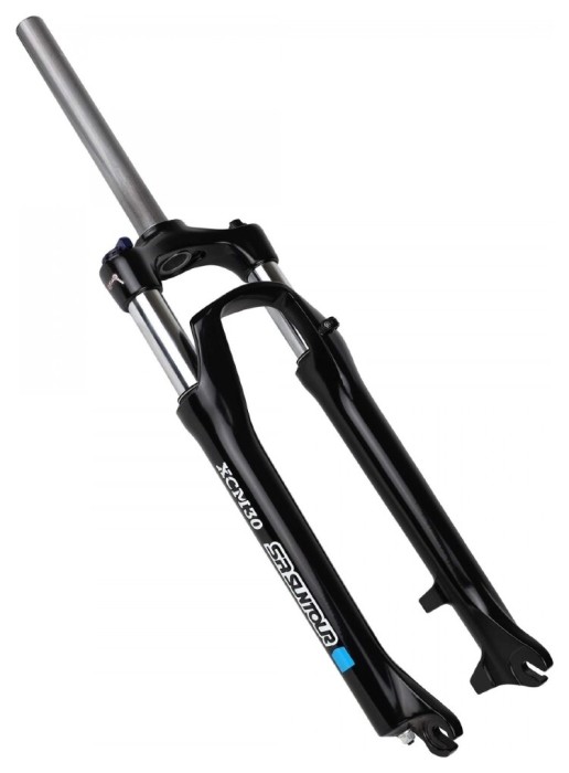 Вилка 26" б/різьб. 1-1/8" AL AM hydraulic lock out шток-260мм хід-100мм під диск. SUNTOUR XCM30-HLO-DS (чорний), укр, укр