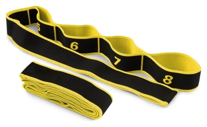 Эспандер с петлями для растяжки PowerPlay PP_4311 Fitness Band Желтая (88*4см.)