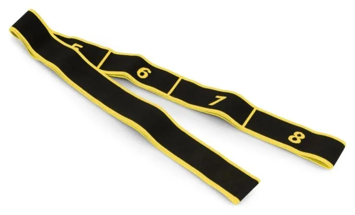 Эспандер с петлями для растяжки PowerPlay PP_4311 Fitness Band Желтая (88*4см.)