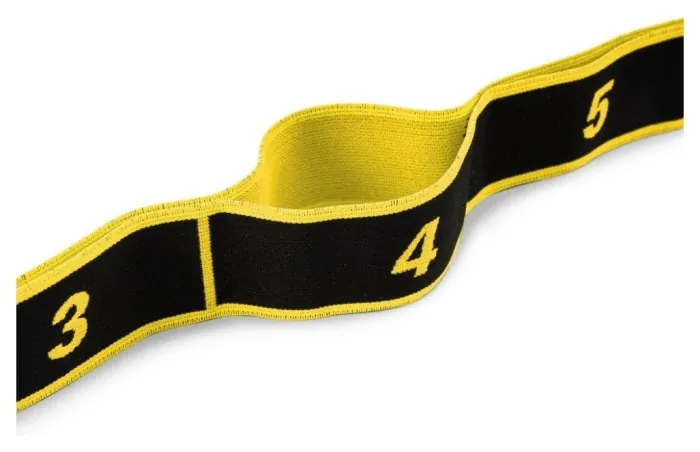 Эспандер с петлями для растяжки PowerPlay PP_4311 Fitness Band Желтая (88*4см.)