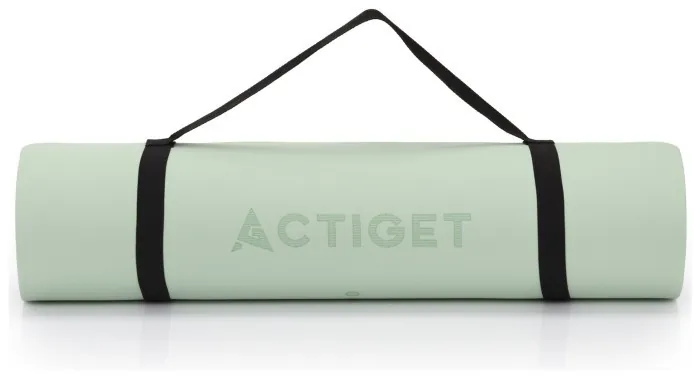 Коврик спортивный Actiget TPE 183 x 61 x 0.6 см для йоги и фитнеса ACT0022 Mint/Black