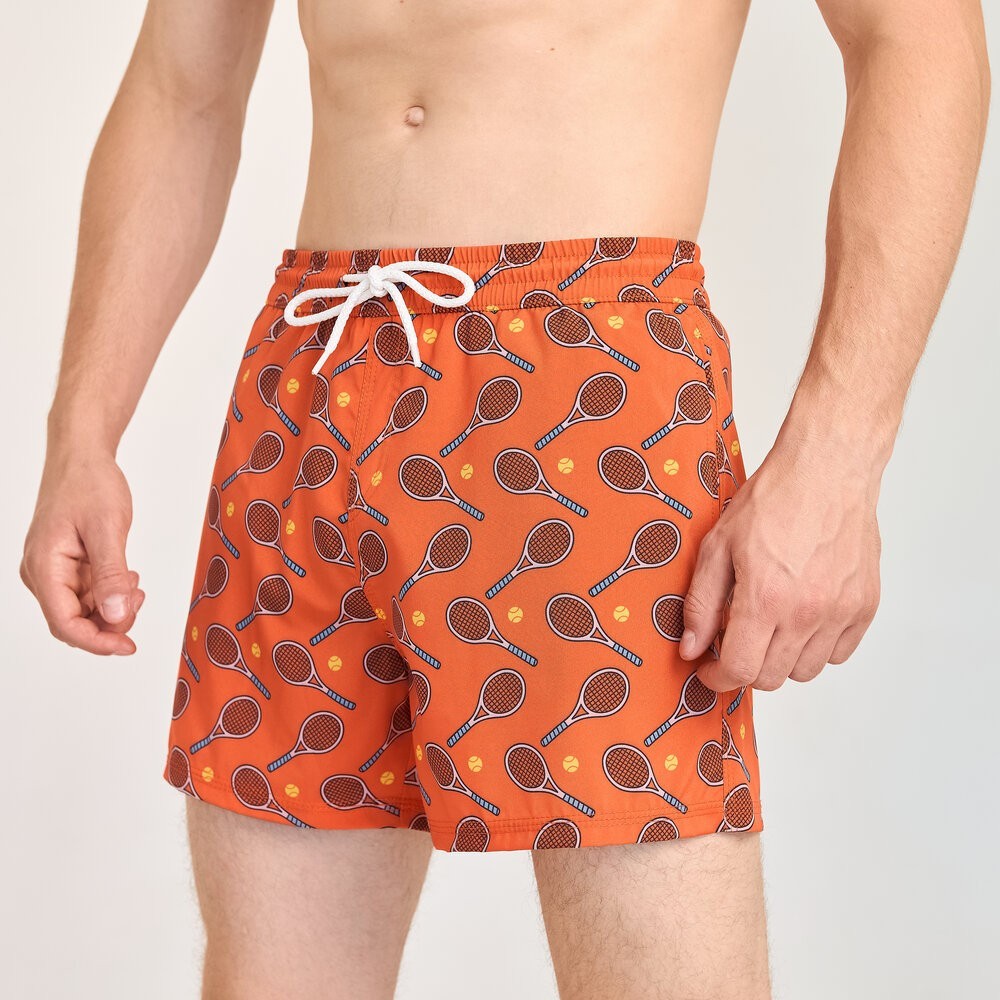 Принтовані чоловічі шорти для плавання Pobedov Pool day Тenis, укр, укр