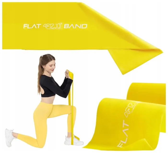 Лента-эспандер для спорта и реабилитации 4FIZJO Flat Band 30 м 1-2 кг Yellow (P-5907739311160)
