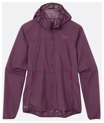 Ветровка женская Rab Windgather Hoody Wmns, Mulberry, 12