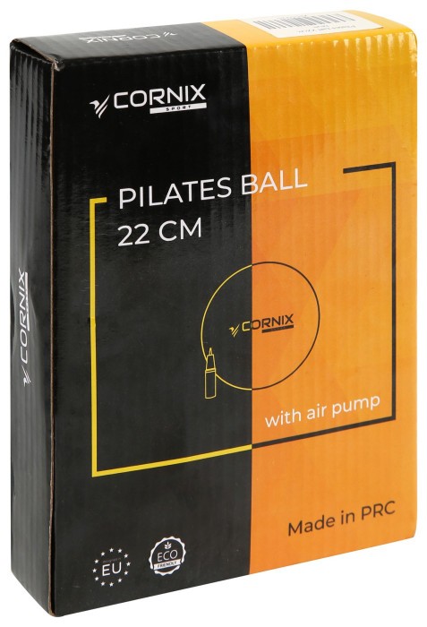 М'яч для пілатесу, йоги, реабілітації Cornix MiniGYMball 22 см XR-0227 Grey