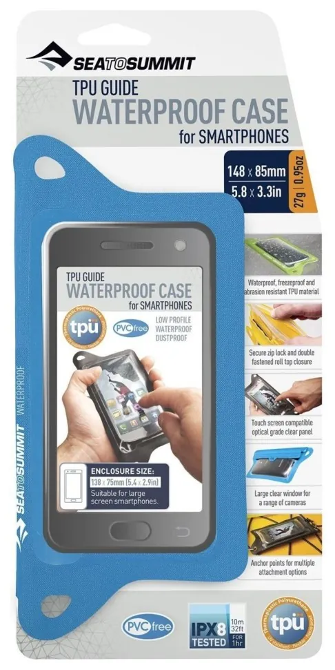 Гермочехол для телефону TPU Guide W/P Case for Smartphones Blue, 13 х 7 см від Sea to Summit (SHM_STS ACTPUSMARTPHBL)