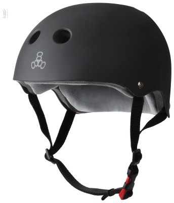 Шолом Triple8 The Certified Sweatsaver Black Rubber