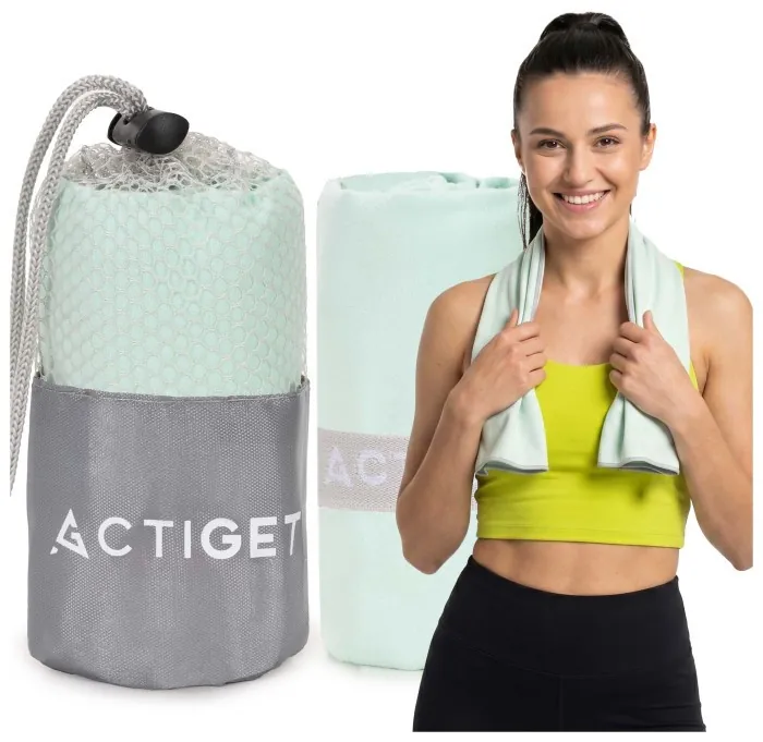 Рушник спортивний Actiget 80 x 40 см з мікрофібри ACT0185 Mint