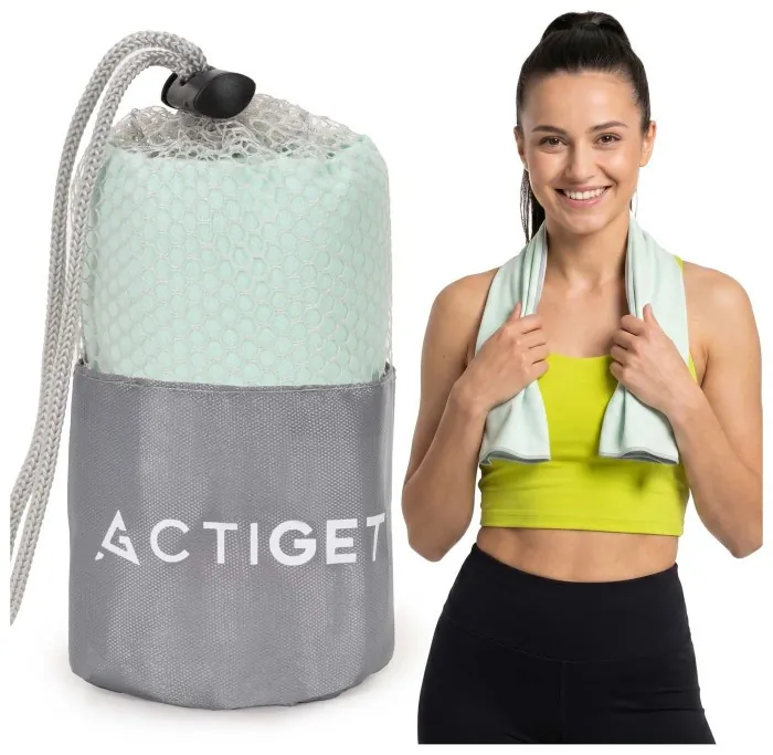 Рушник спортивний Actiget 80 x 40 см з мікрофібри ACT0185 Mint