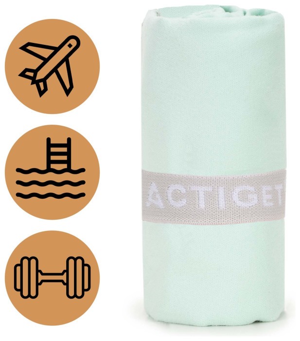 Рушник спортивний Actiget 80 x 40 см з мікрофібри ACT0185 Mint
