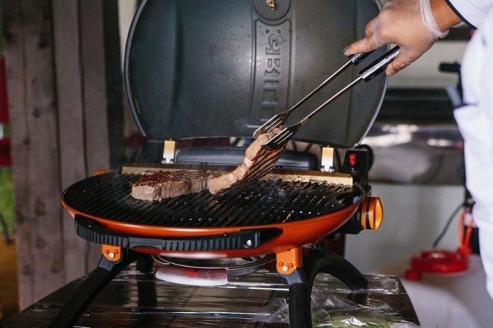Портативний переносний газовий гриль O-GRILL 500, помаранчевий