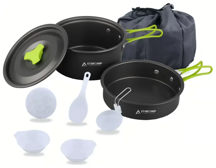 Набор посуды для кемпинга Starcamp Cookware set 1-2 HX-CK01 black