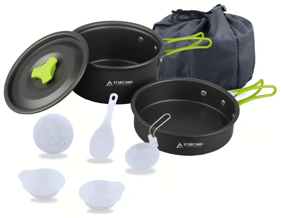 Набір посуду для кемпінгу Starcamp Cookware set 1-2 HX-CK01 black (VTG_SC129)