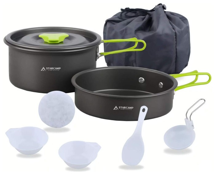 Набор посуды для кемпинга Starcamp Cookware set 1-2 HX-CK01 black