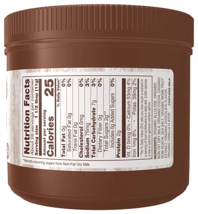 Slender Hot Cocoa Organic - 284g (Без этикетки)