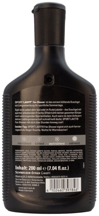 Гель для душа с охлаждающим эффектом Sport Lavit Fan Shower 200 ml (39784300)