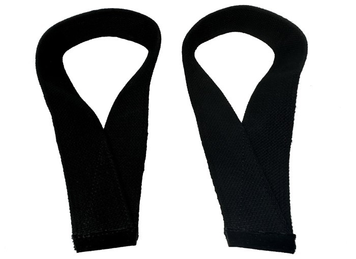 атлетические Лямки EasyFit Delta для становой тяги черные.