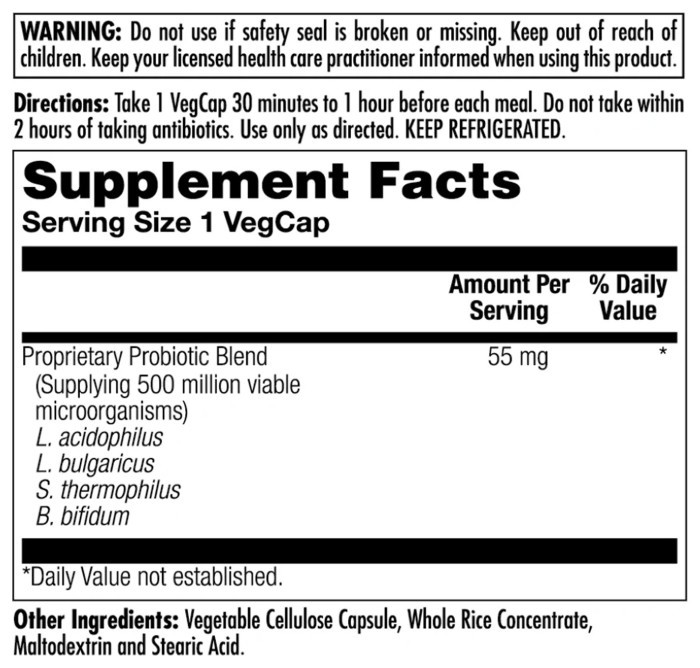 Acidophilus Probiotic-4 - 100 vcaps