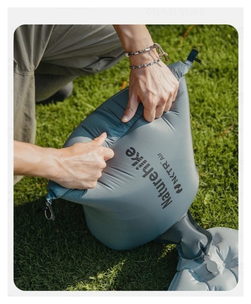 Гермомішок-насос універсальний для надування матраців та подушок Naturehike, сірий, укр, укр