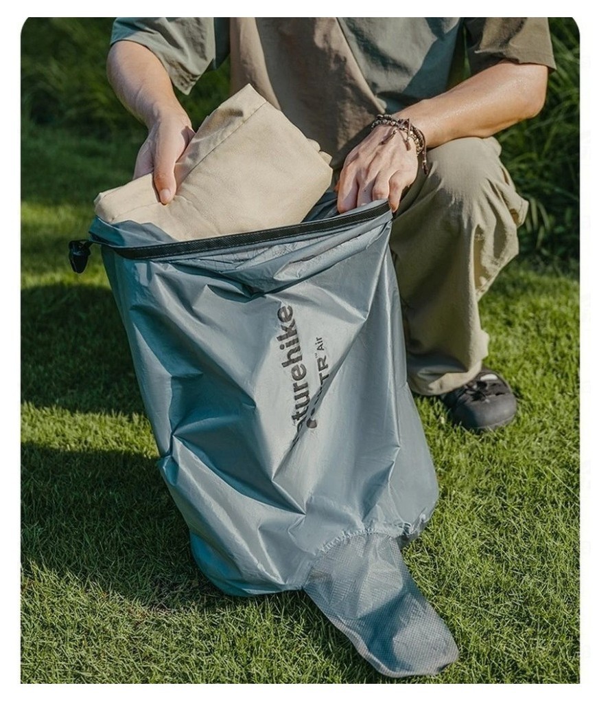 Гермомішок-насос універсальний для надування матраців та подушок Naturehike, сірий, укр, укр