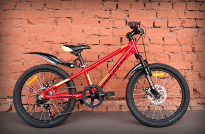 Велосипед дитячий 20" Avanti Turbo Disc чорно-червоний (2024)