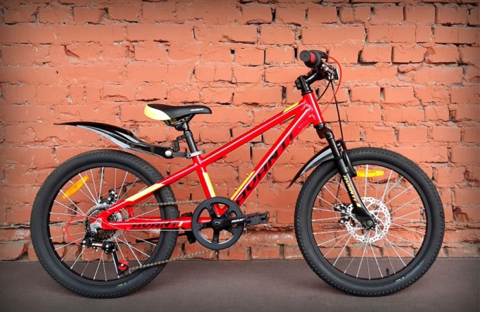 Велосипед дитячий 20" Avanti Turbo Disc чорно-червоний (2024)