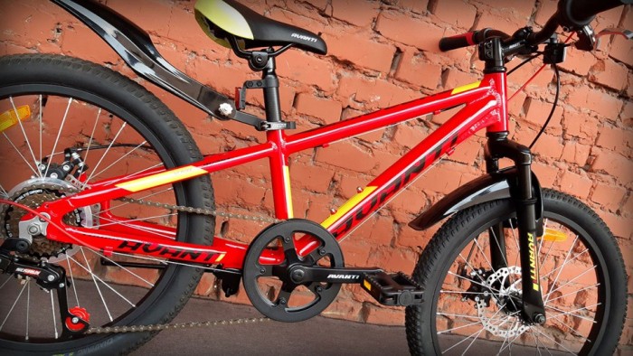 Велосипед дитячий 20" Avanti Turbo Disc чорно-червоний (2024)