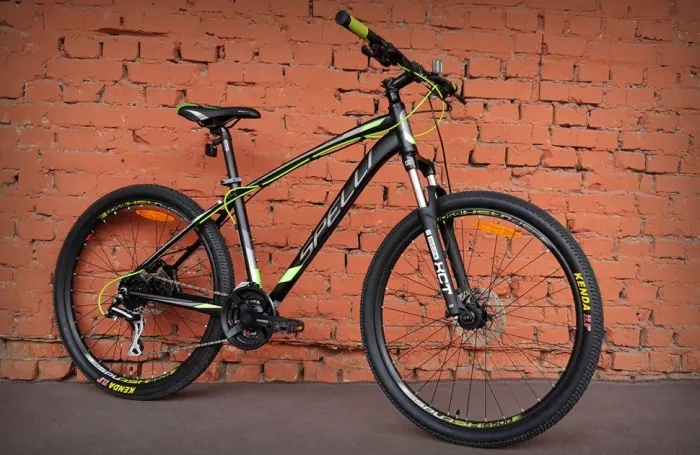 Велосипед гірський 29" Spelli SX-4700 Grey/Green (2025)