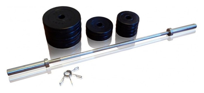 Штанга олімпійська 75 кг у пластиковій оболонці, укр, укр