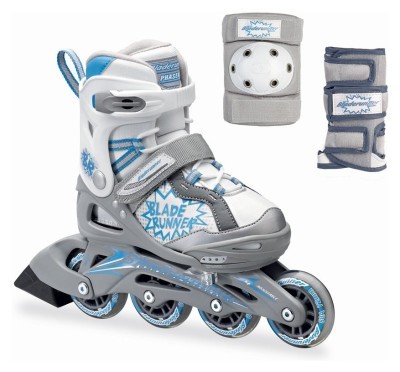 Роликовые коньки детские Bladerunner PHASER COMBO G W 35 (5US) 220мм Silver/blue (0T611500 835) O