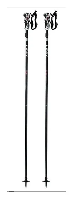 Палки для гірських лиж Leki HOT SHOT S 115см Black/light grey/red (6436747-WRH) (135 см чорний, світло-сірий, червоний)