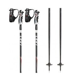 Палки для горных лыж Leki HOT SHOT S 115см Black/light grey/red (6436747-WRH)