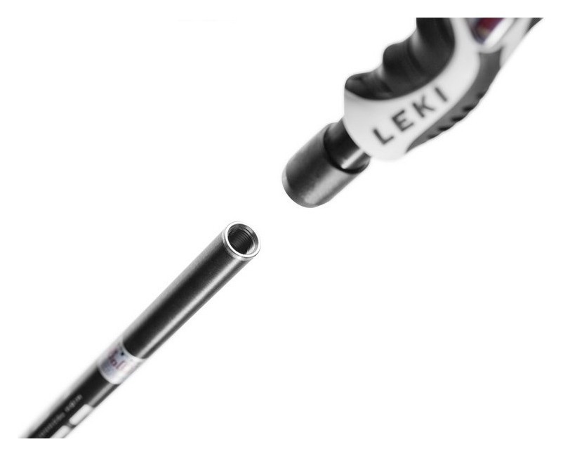 Палки для горных лыж Leki HOT SHOT S 115см Black/light grey/red (6436747-WRH)