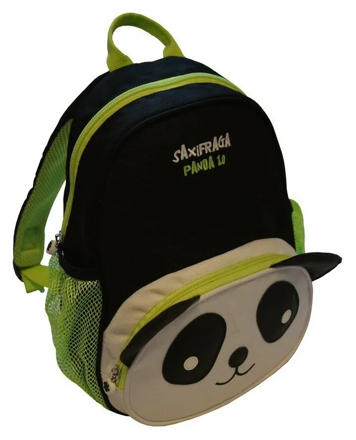 Рюкзак дитячий Saxifraga PANDA 10 L Black/green flash (SBB15K102Y) (10 L)