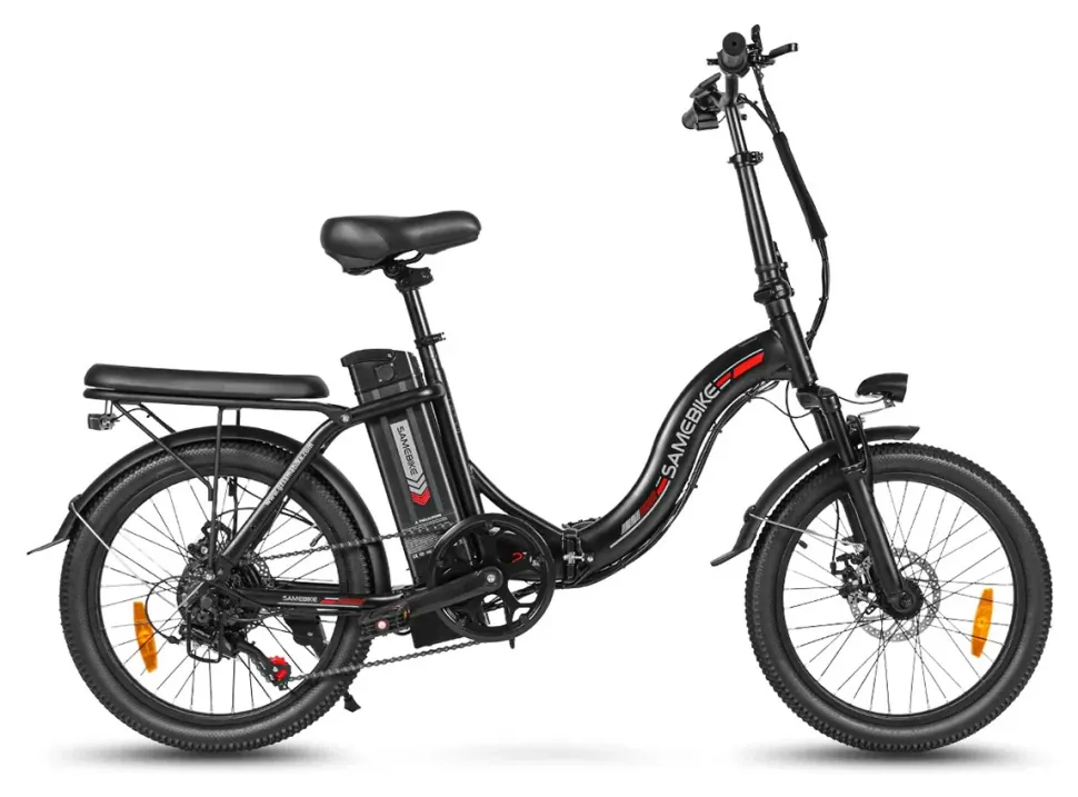 Електровелосипед Samebike CY20 (350 Вт, 12 А*год, 36 В), колеса 20", з ручкою газу, чорний (ECO_SMB-CY20-black)
