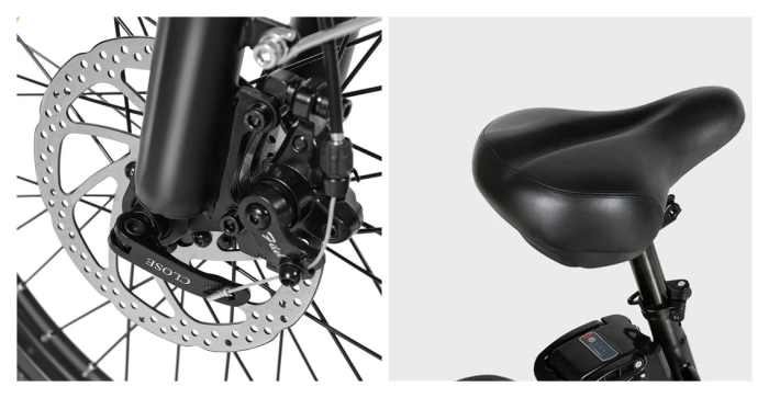 Электровелосипед Samebike CY20 (350 Вт, 12 А*ч, 36 В), колеса 20", с ручкой газа, черный