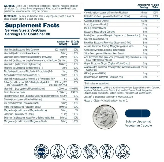 Liposomal Multivitamin Womens - 60 vcaps
