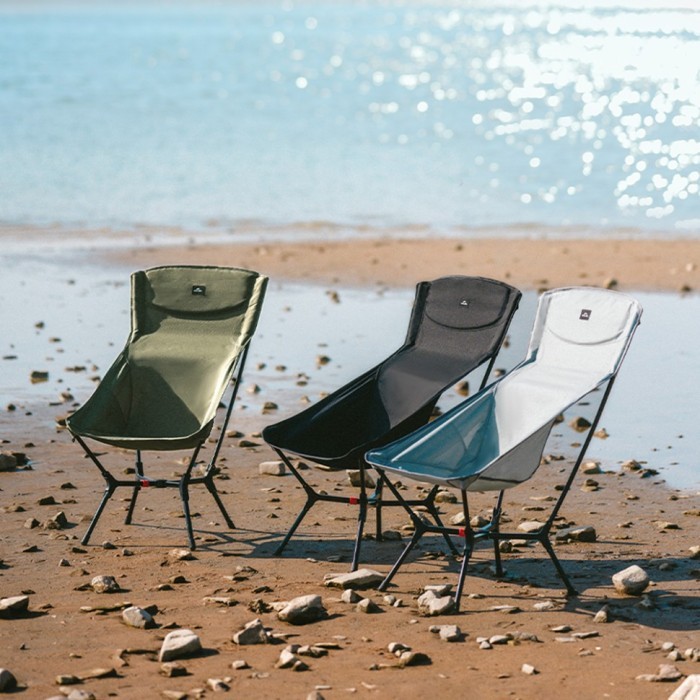 Стілець складаний ультралегкий Naturehike CNK2550JJ013 Yamami YL01, розмір L, алюміній, чорний, укр, укр