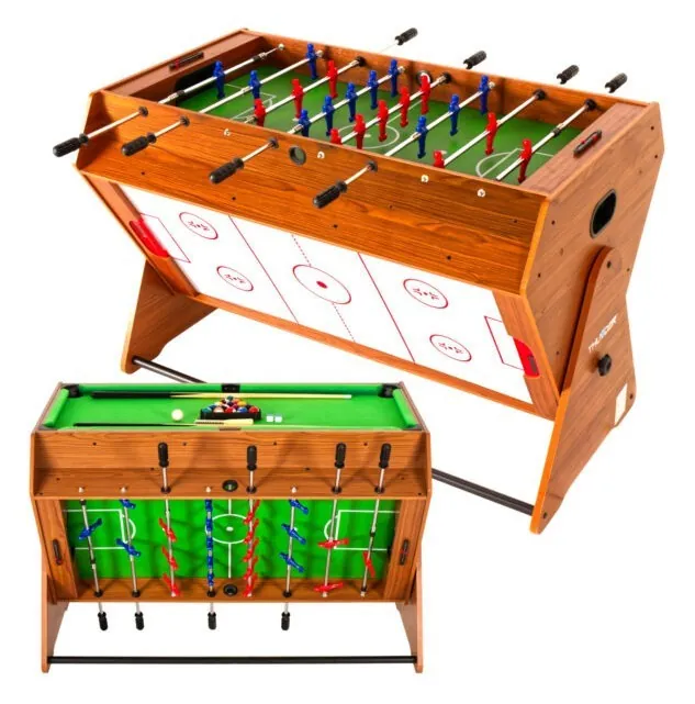 Поворотный игровой стол 3в1 Thunder Smart, 126 х 82,5 х 84 см – дерево